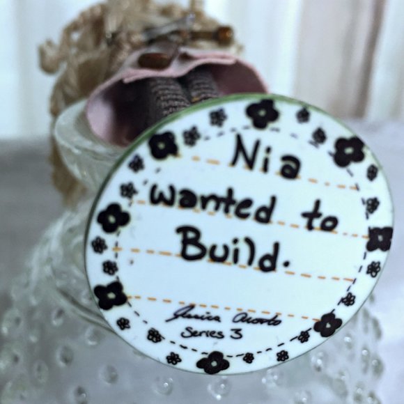 OOAK Big Eyes ART DOLL 🔨 Maker DIY Girl Curls - Collectible! - Picture 4 of 6